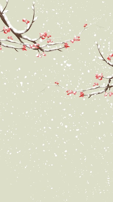 图怪兽原创素材花卉背景古风