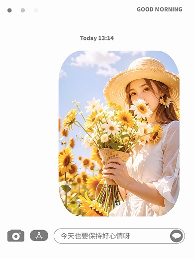 创意短信息照片效果模板