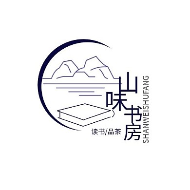 logo设计书房山写意书店头像