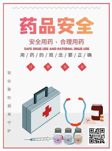 实验室药品安全提示宣传海报
