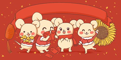 图怪兽原创元素鼠年海报