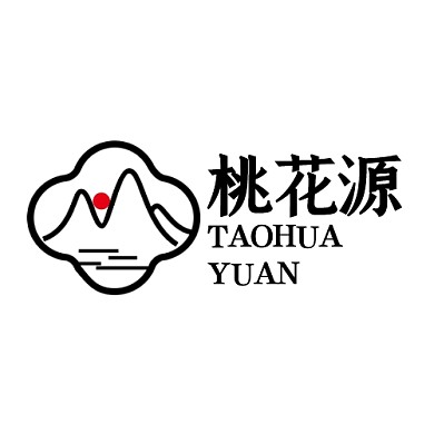 古琴和风桃花源品牌logo