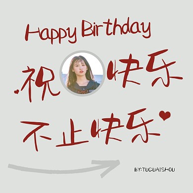 简约生日祝福PLOG模板
