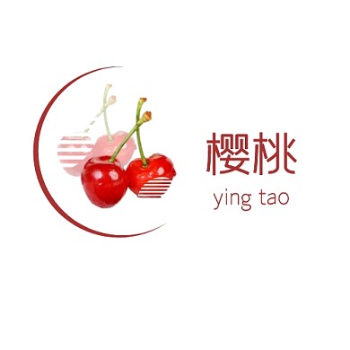 红色圆樱桃logo