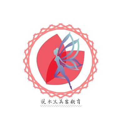 美容教育女性梦幻logo设计通用