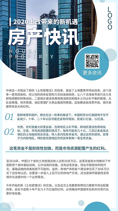 房产新闻早报趋势技巧科普摄影手机海报