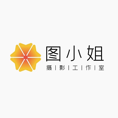 摄影logo工作室扁平创意