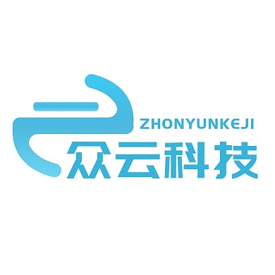 简约创意蓝色云朵商业网络科技logo