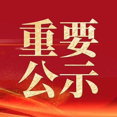 重要公示大气红色质感公众号次图