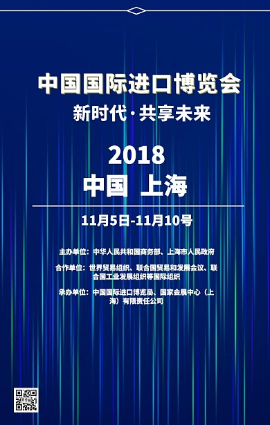 中国国际进口博览会海报