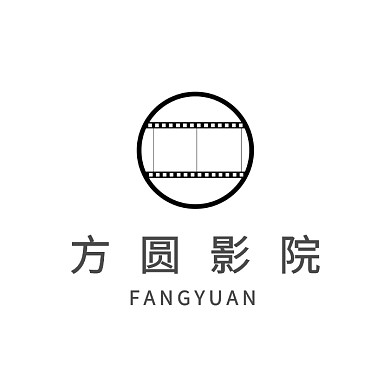 方圆影院文创logo设计