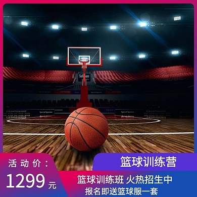 主图直通车篮球运动蓝色棕色