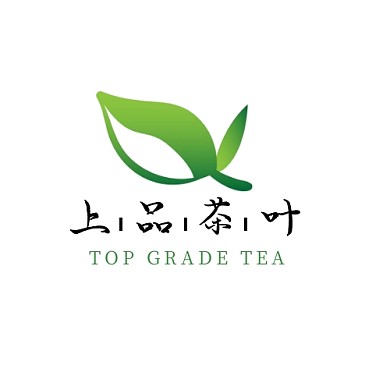绿色现代风格高端茶叶logo设计