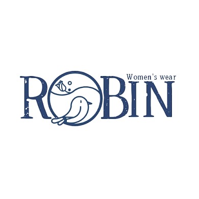 文艺手绘知更鸟女装服饰LOGO