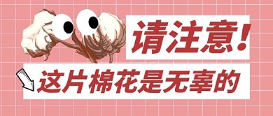 热点新闻棉花简约公众号封面首图
