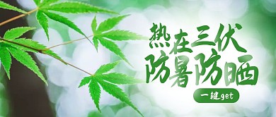 三伏天防暑妙招公众号封面