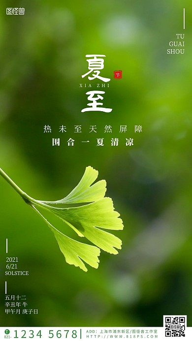 节气海报设计大赛夏至海报设计摄影图海报