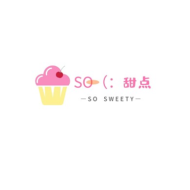 可爱甜品店文字logo