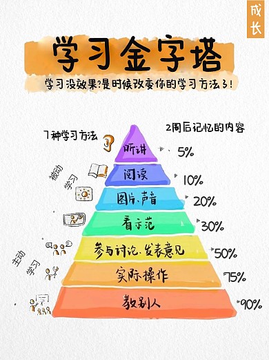 学习金字塔科普模型小红书 