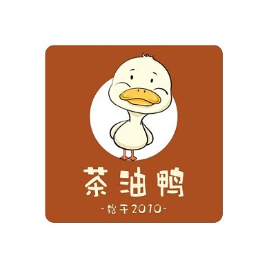 茶油鸭店铺餐饮logo设计