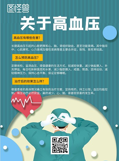 关于高血压公益宣传海报
