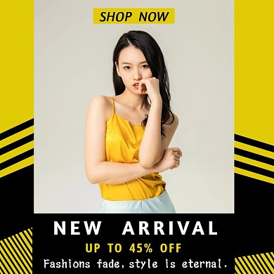 女装时尚潮流大气简约电商主图