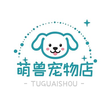 宠物店宠物图形LOGO