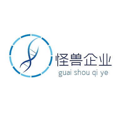 蓝色圆形简约企业logo