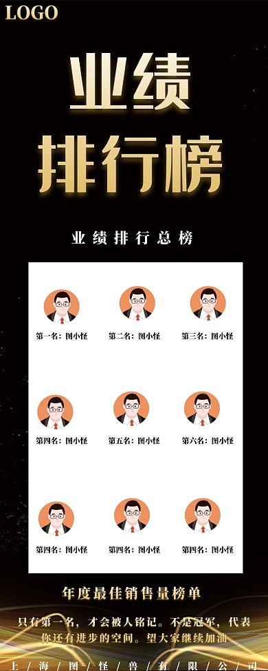 公司企业内部员工表扬排行榜