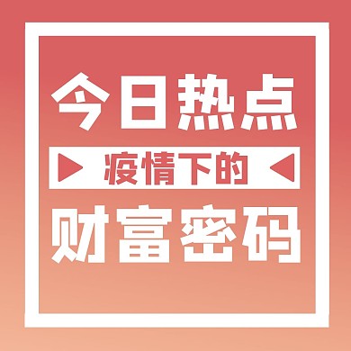 大气简约经济公众号方形配图