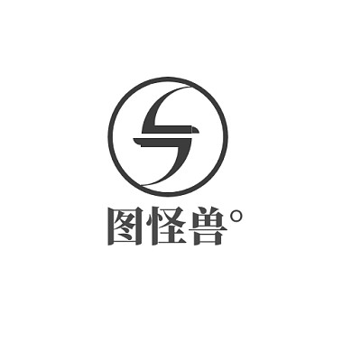 灰色简约s形企业logo设计