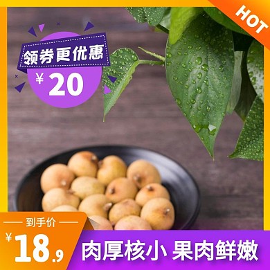 桂圆干简约大气渐变紫黄主图直通车