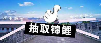 抽奖锦鲤公众号封面