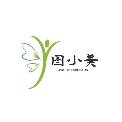 蝴蝶时尚内衣电商logo设计内衣	