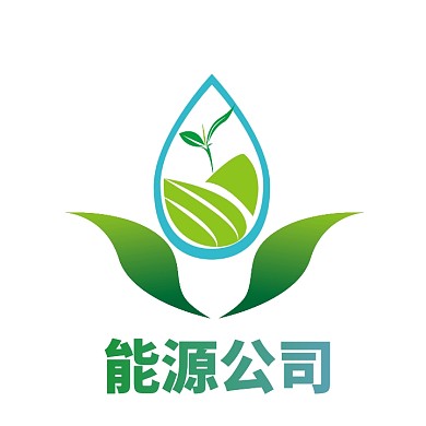 创意绿色能源公司logo
