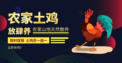 笨鸡农产品家禽淘宝移动banner