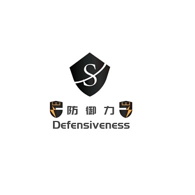 简约大气黑色盾牌防御力logo