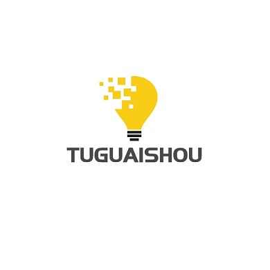黄色简约马赛克灯泡灯具公司logo设计