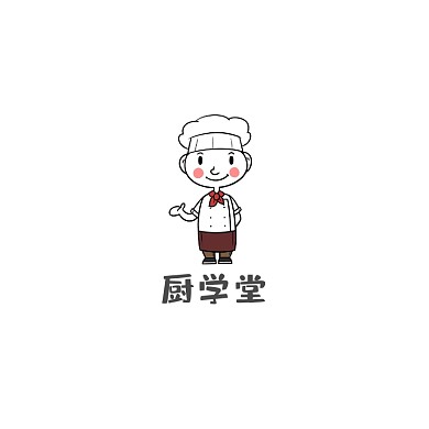 厨师学堂教学机构店招培训班logo设计
