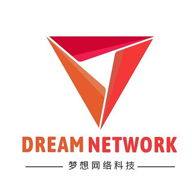 简约创意科幻三角形科技网络logo