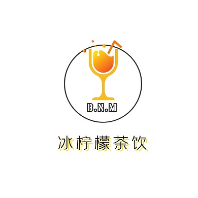 夏日清爽柠檬茶饮店铺logo