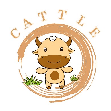 生肖牛可爱卡通简约红包头像	