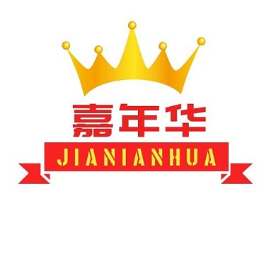 嘉年华电商红色印刷平面LOGO设计