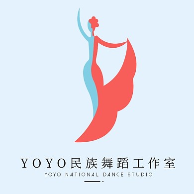 创意民族舞蹈工作室logo