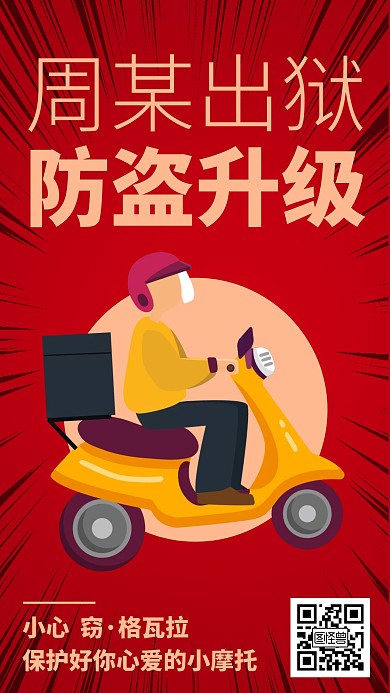 切格瓦拉周谋出狱热点宣传手机海报
