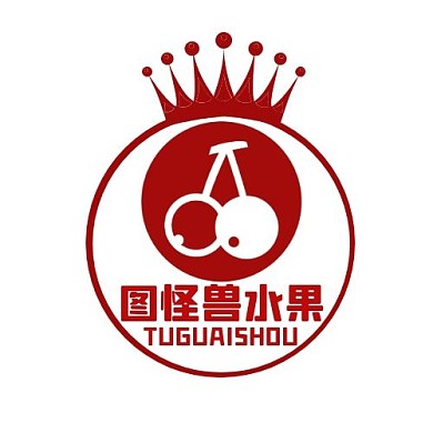 红色简约大气水果活动平面logo