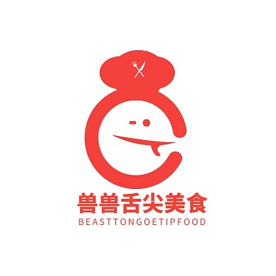 红色创意美食LOGO
