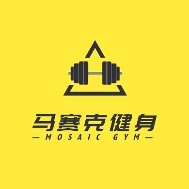 马赛克健身馆logo设计