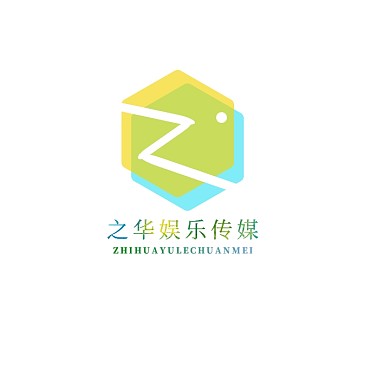 几何简约创意之华娱乐传媒logo