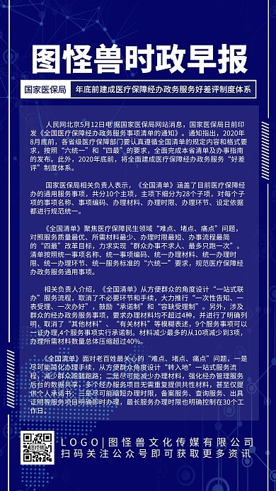 时政新闻早报趋势技巧科普科技手机海报